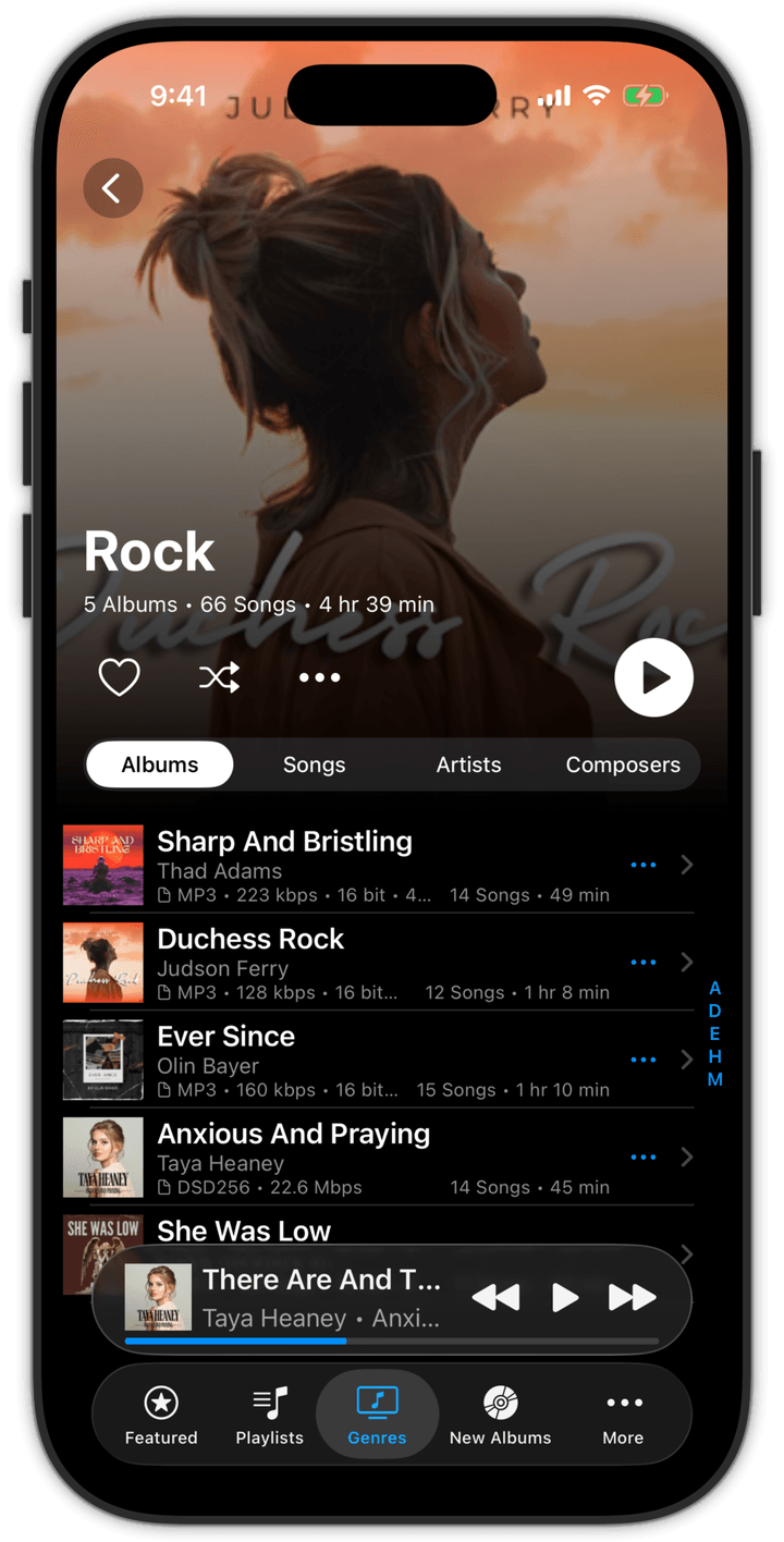 BTR AMP - Screenshot - Dark Mode